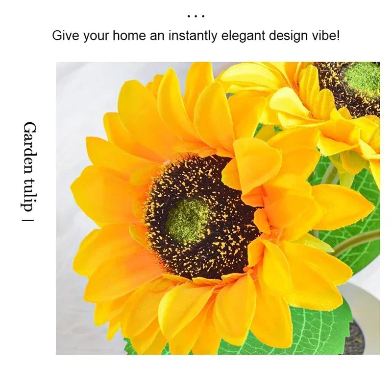 Sunflower Rechargeable LED Lamp for Bedroom & Desk